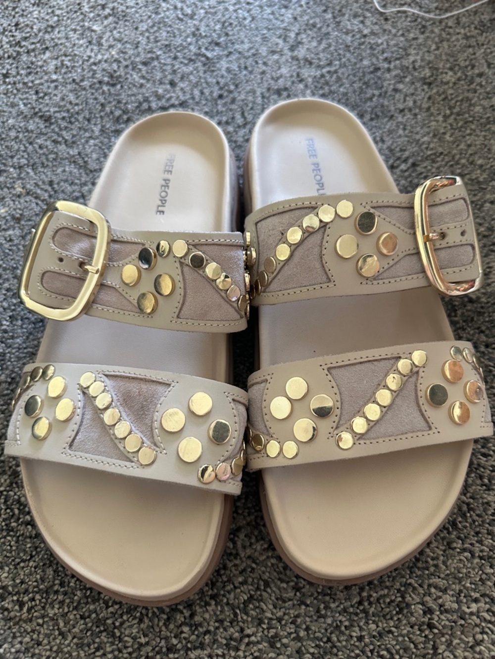 Free People Revelry Studded Sandals. Sz 6